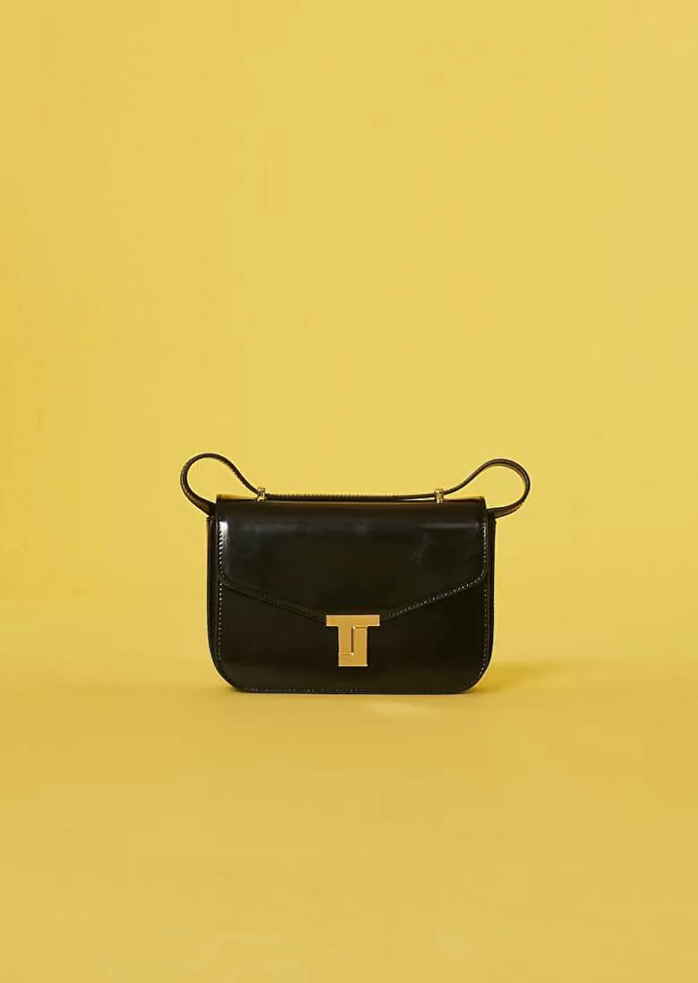 TARA JARMON 8 Bis Black Leather Bag Outlet