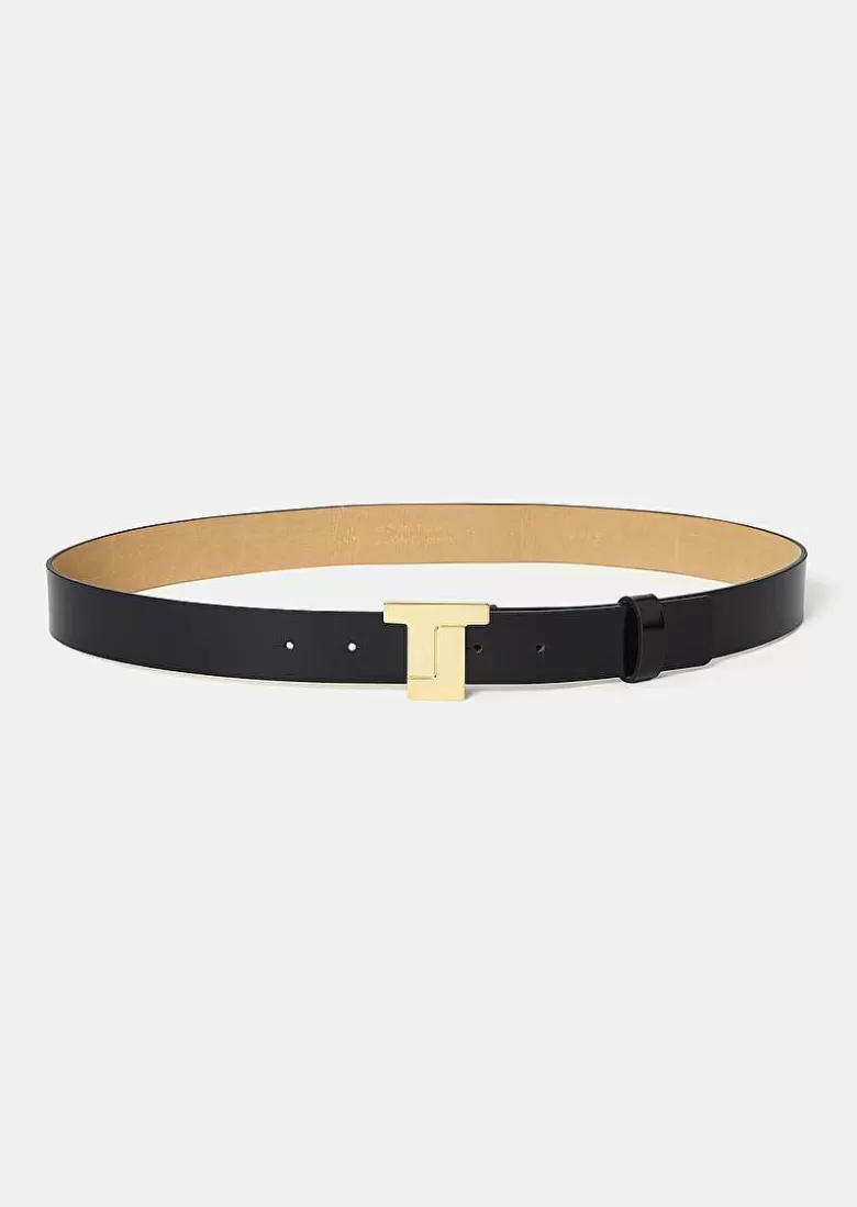 TARA JARMON 8 Bis Black Leather Belt Shop