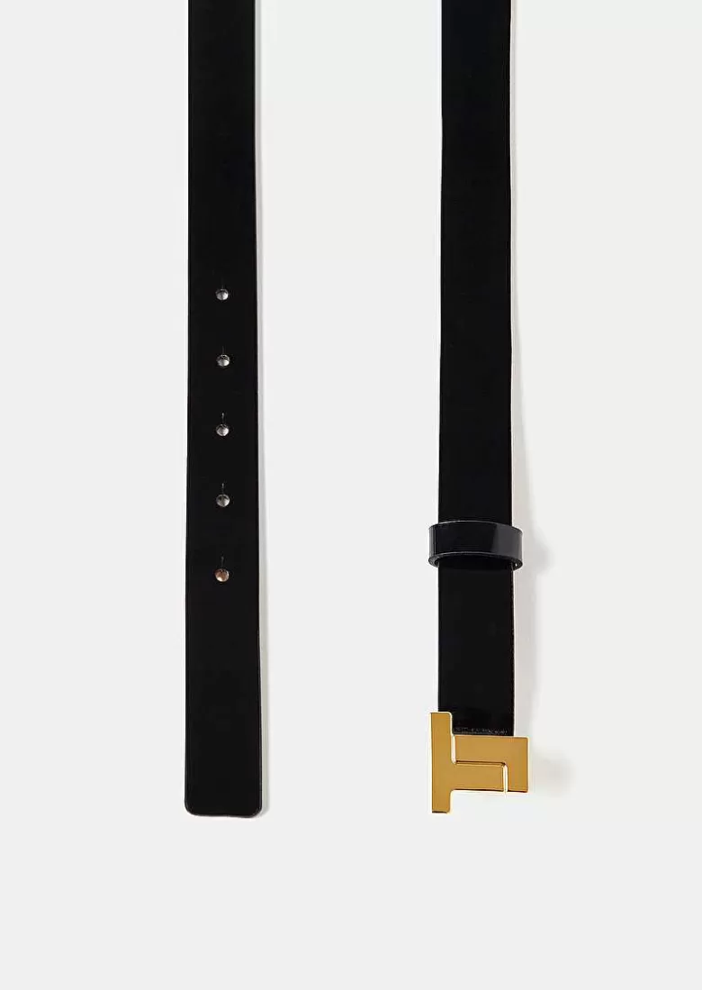 TARA JARMON 8 Bis Mini Black Leather Belt Shop