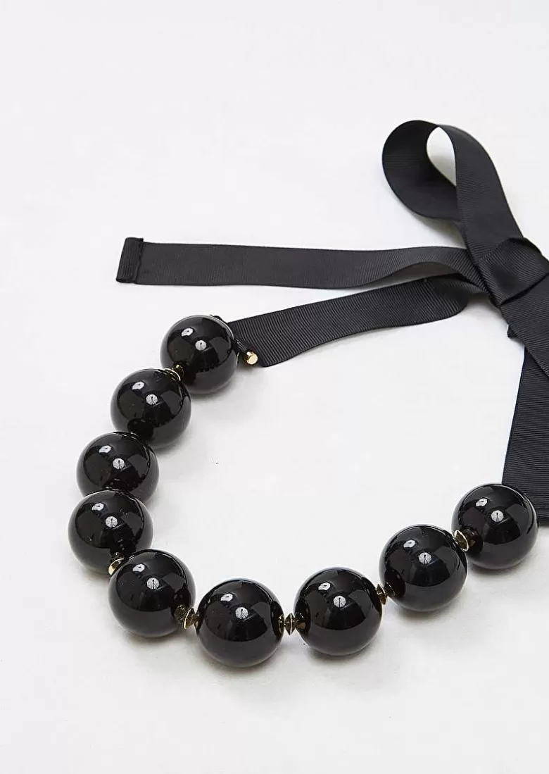 TARA JARMON Bella Black Necklace Cheap