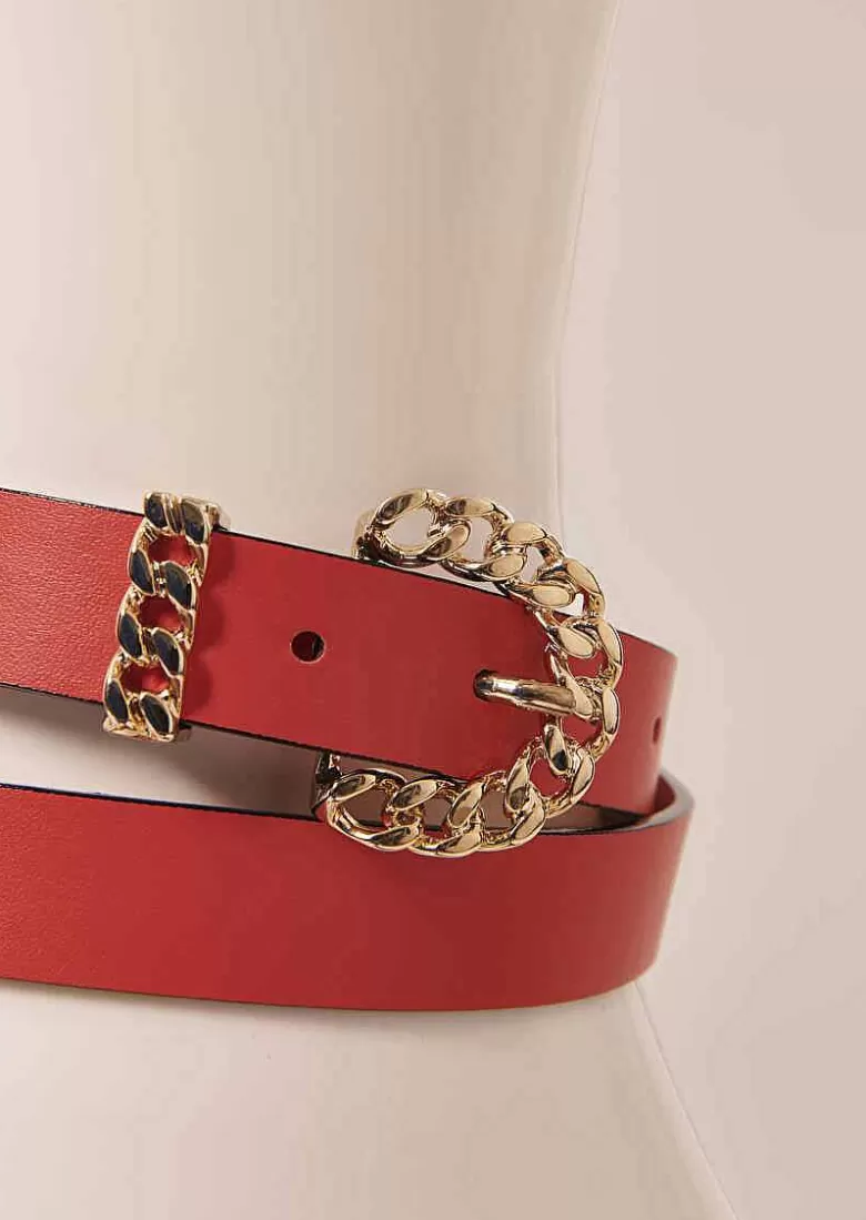 TARA JARMON Bella Coral Leather Belt Best