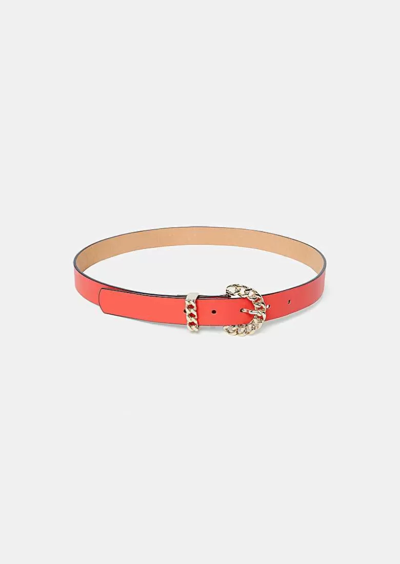 TARA JARMON Bella Coral Leather Belt Best