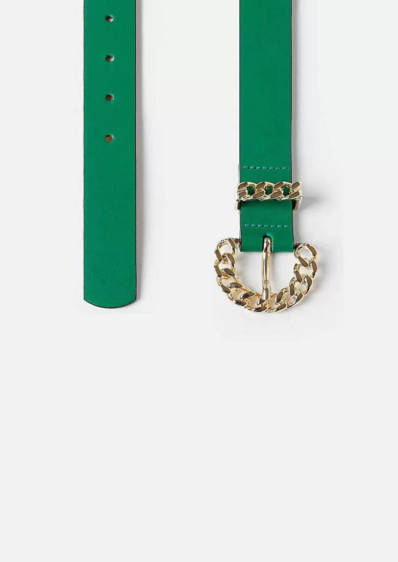 TARA JARMON Bella Green Leather Belt Sale