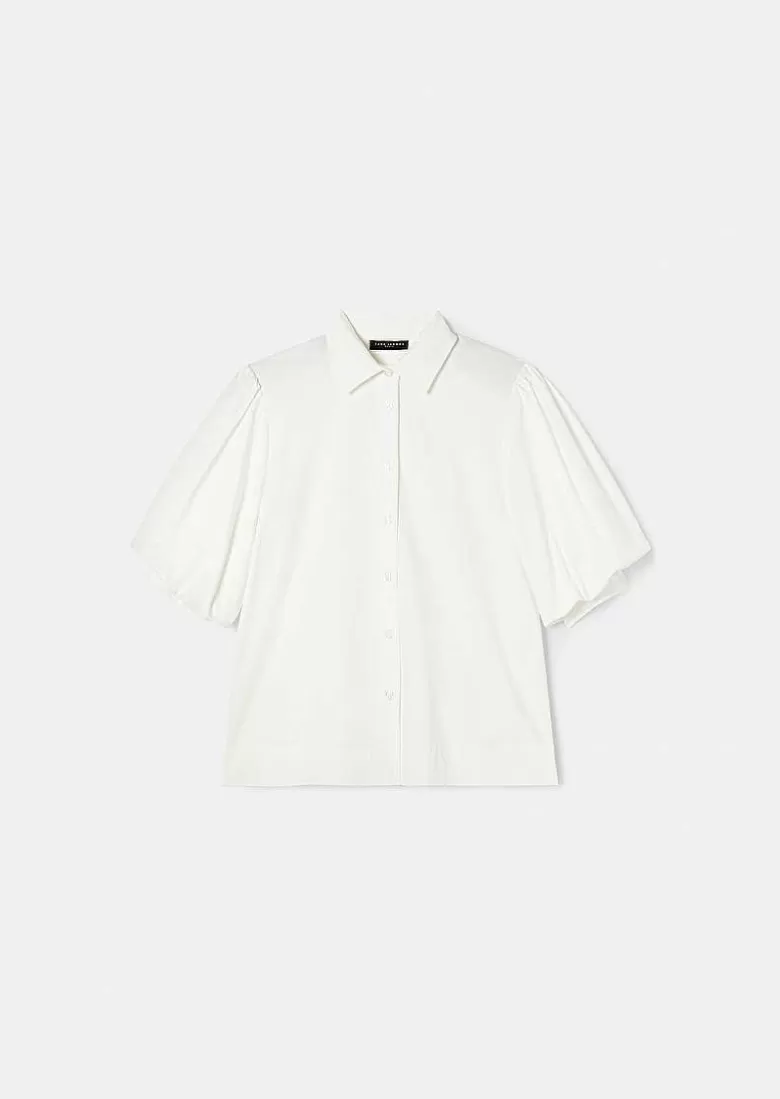 TARA JARMON Calypso White Poplin Shirt Best Sale