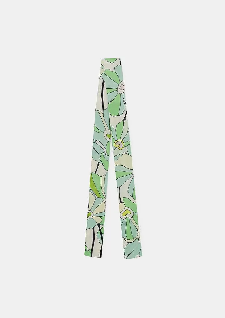 TARA JARMON Evelyse Green Floral Printed Scarf Fashion