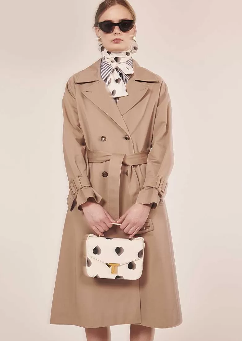 TARA JARMON Ivan Beige Trench Coat Outlet