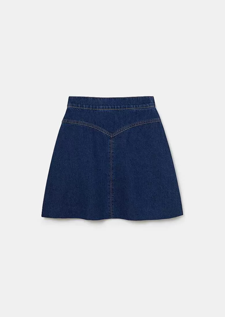 TARA JARMON Jasmina Blue Denim Skirt Outlet