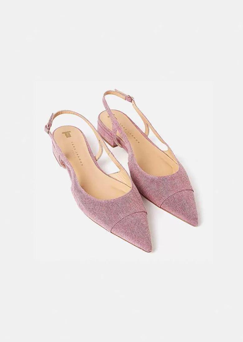 TARA JARMON Katia Pink Denim Pumps Best