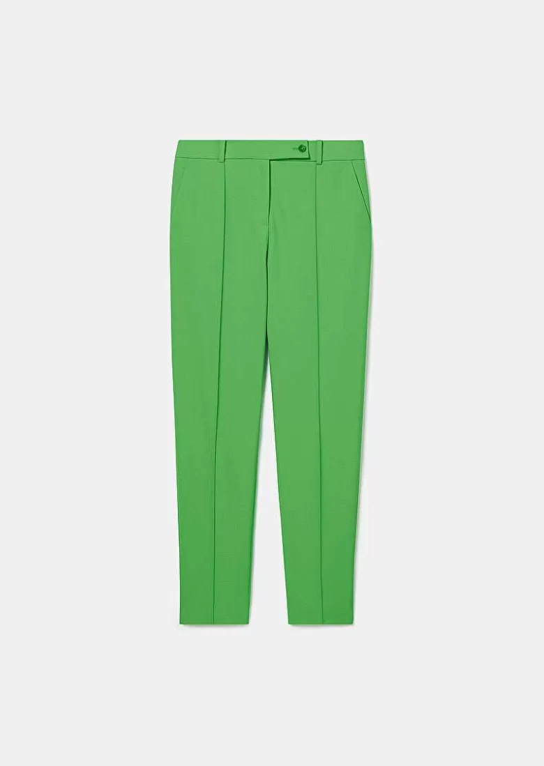 TARA JARMON Pascal Green Cold Wool Pants Cheap