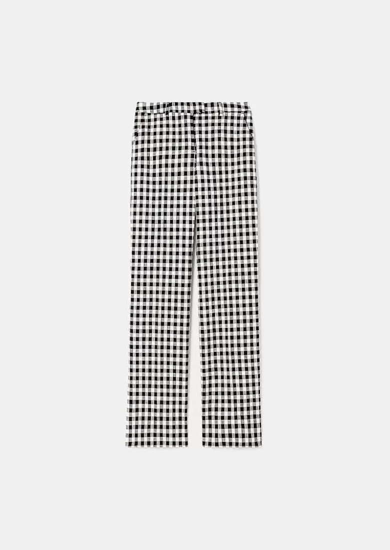 TARA JARMON Peter Black Vichy Pants Clearance