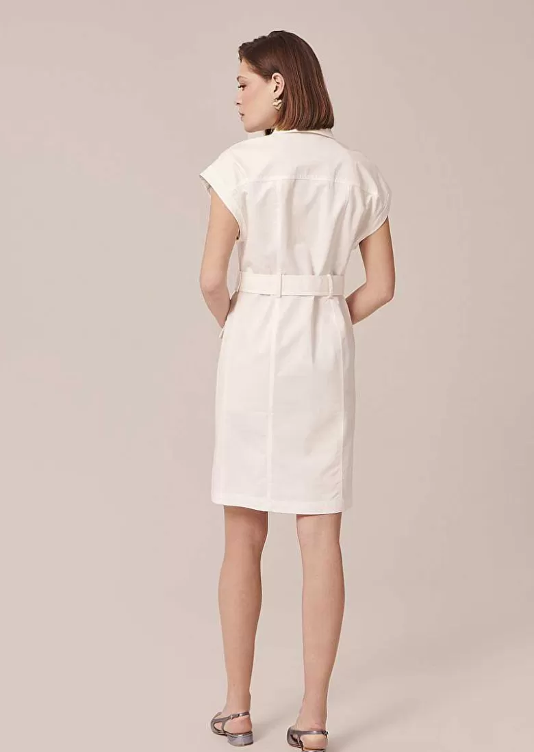 TARA JARMON Rajah White Cotton Dress Best