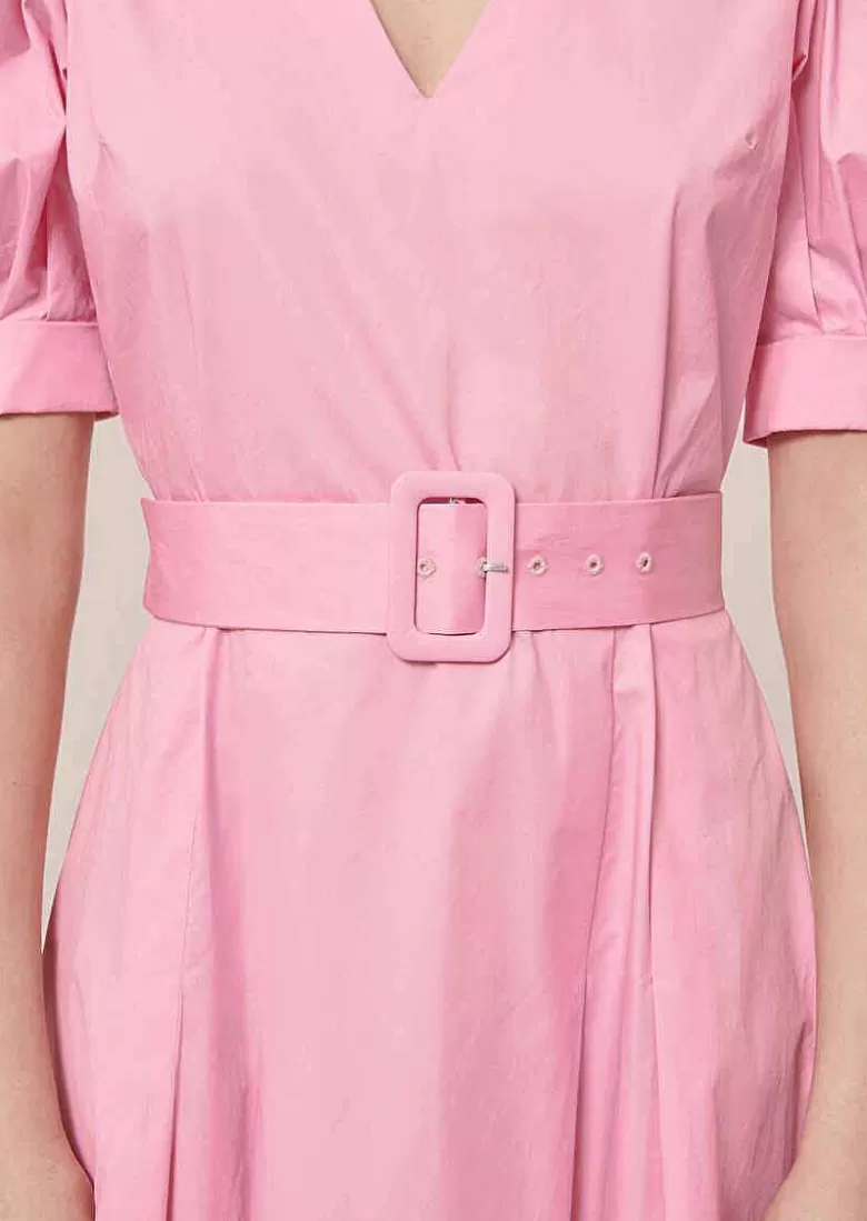 TARA JARMON Ranya Pink Poplin Dress Outlet