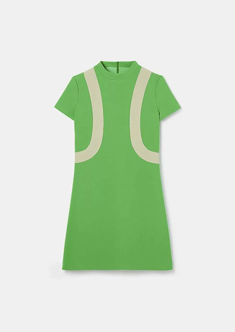 TARA JARMON Raquel Green Double Canvas Dress New