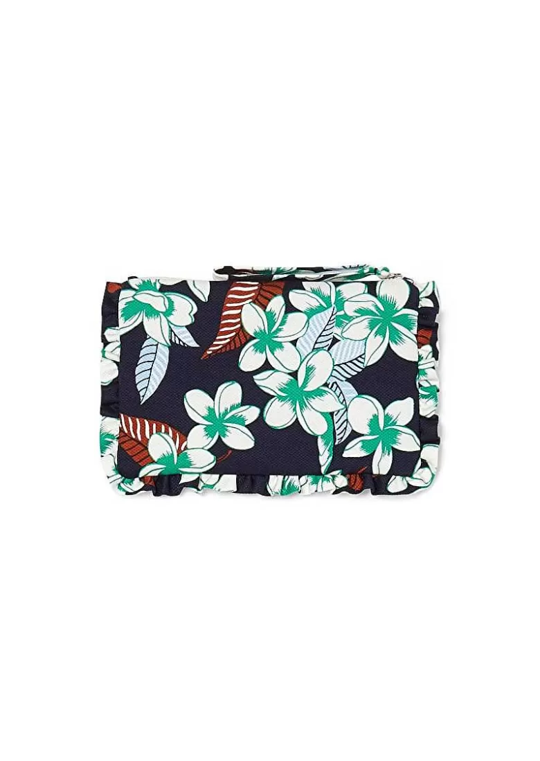 TARA JARMON Sabrina Midnight Blue Flower Printed Soft Clutch Hot